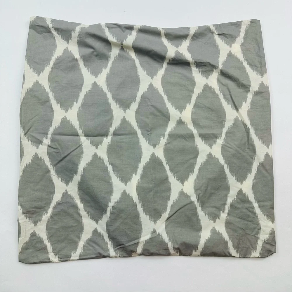 West Elm Gray Ikat Pillow Shams Size 26 x 26